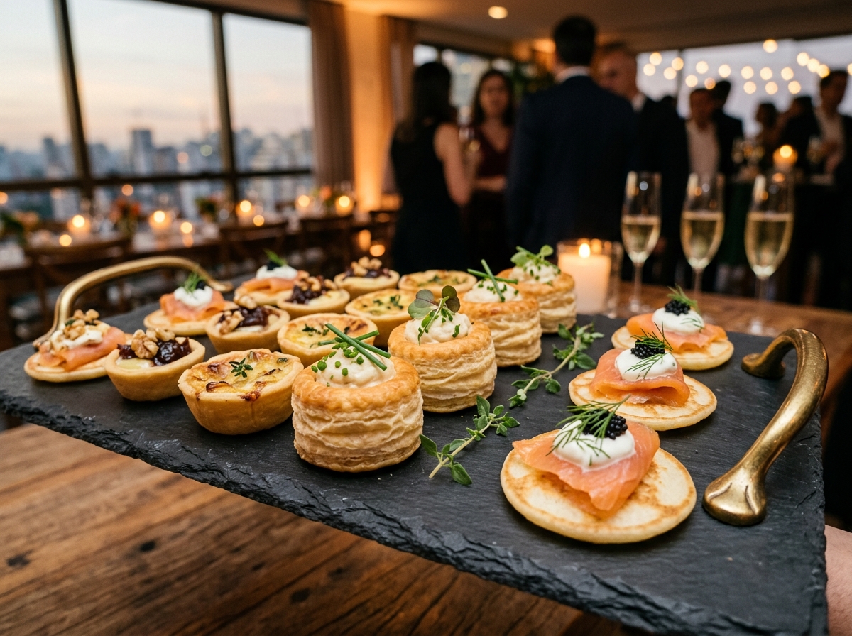 Salgados finos para eventos corporativos e sociais